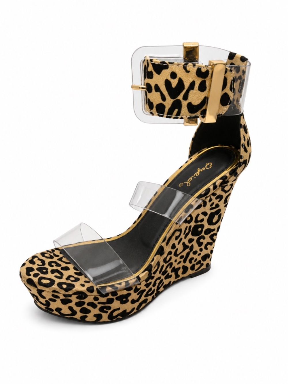 Leopard wedges